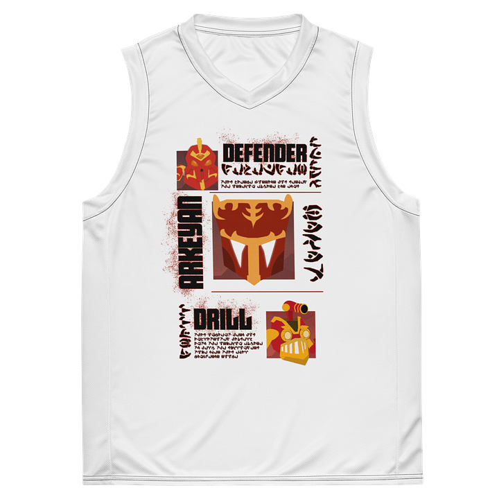Red Robot Basketball Jersey product image (2)