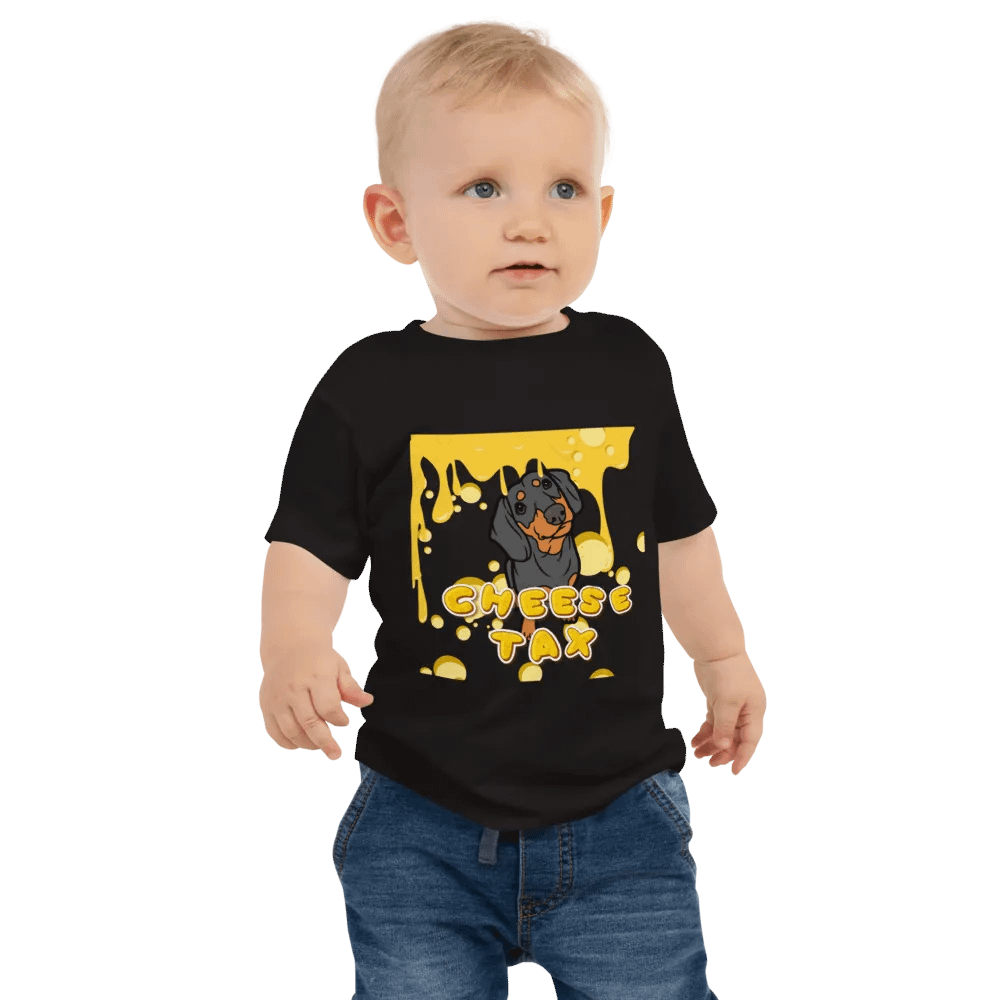 Cheese Tax Dog Cartoon Baby Tee product image (1)