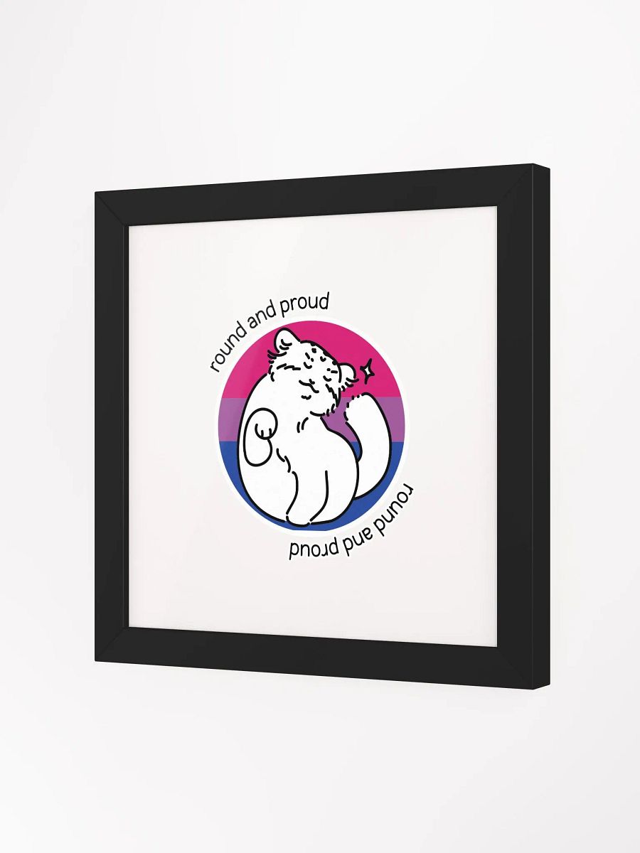 Round and Proud Manul Bisexual Version - Framed Print product image (5)