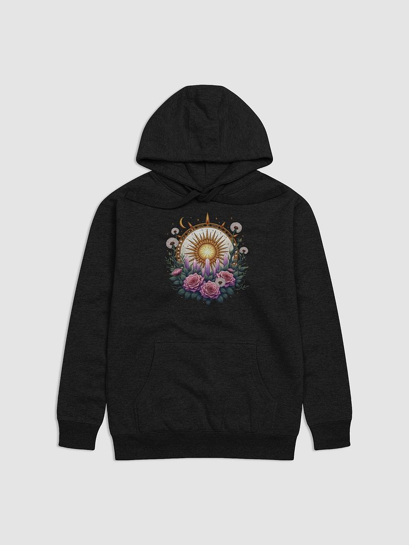 Mystical Sun and Crystal Rose Garden - Celestial Boho Design