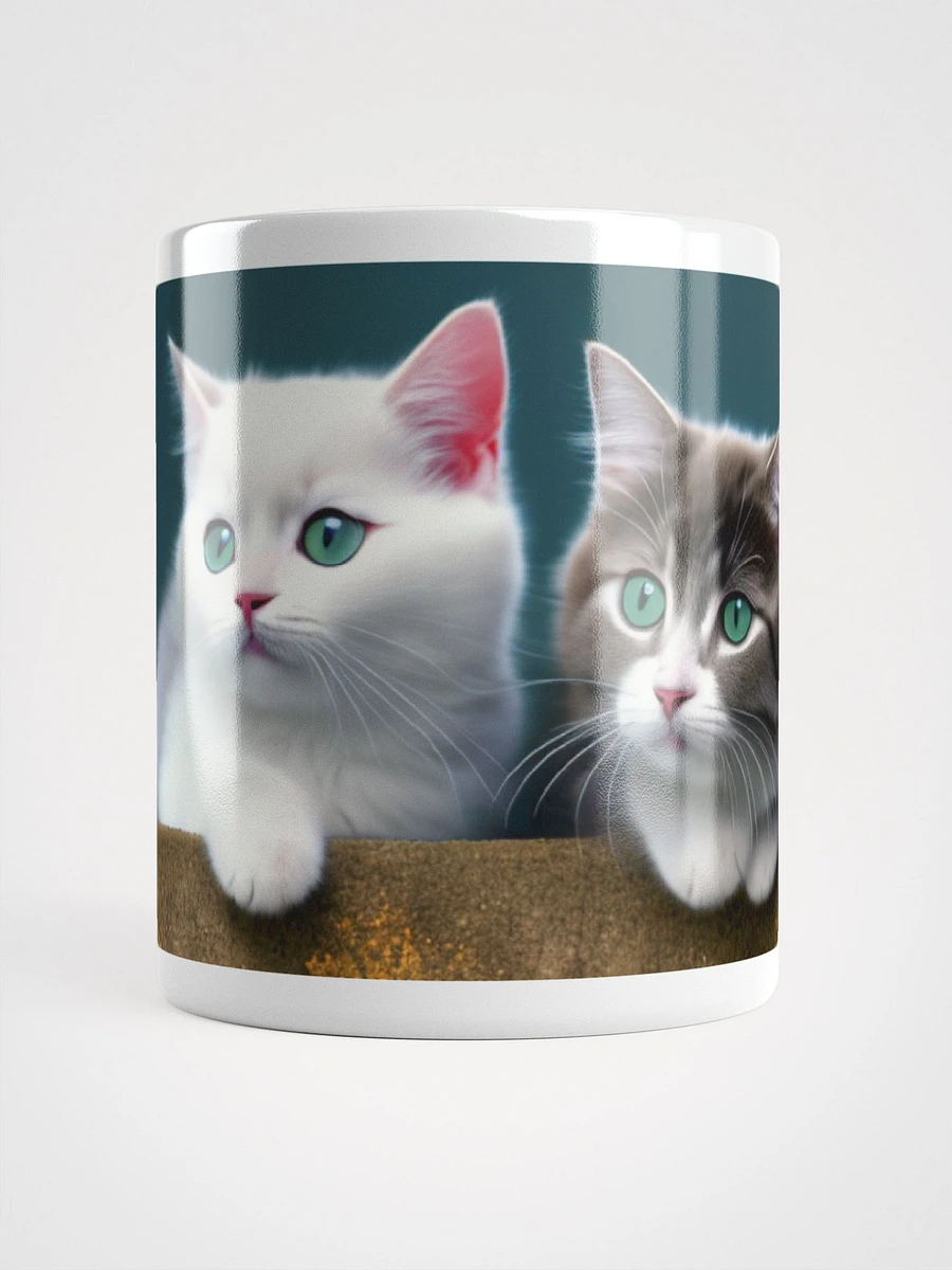 AI-Generated Cats White Glossy Mug product image (9)