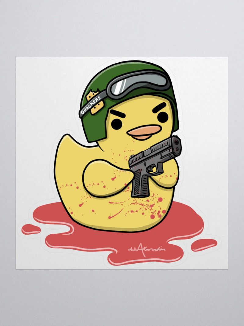 SGT Quackers Spooky Sticker