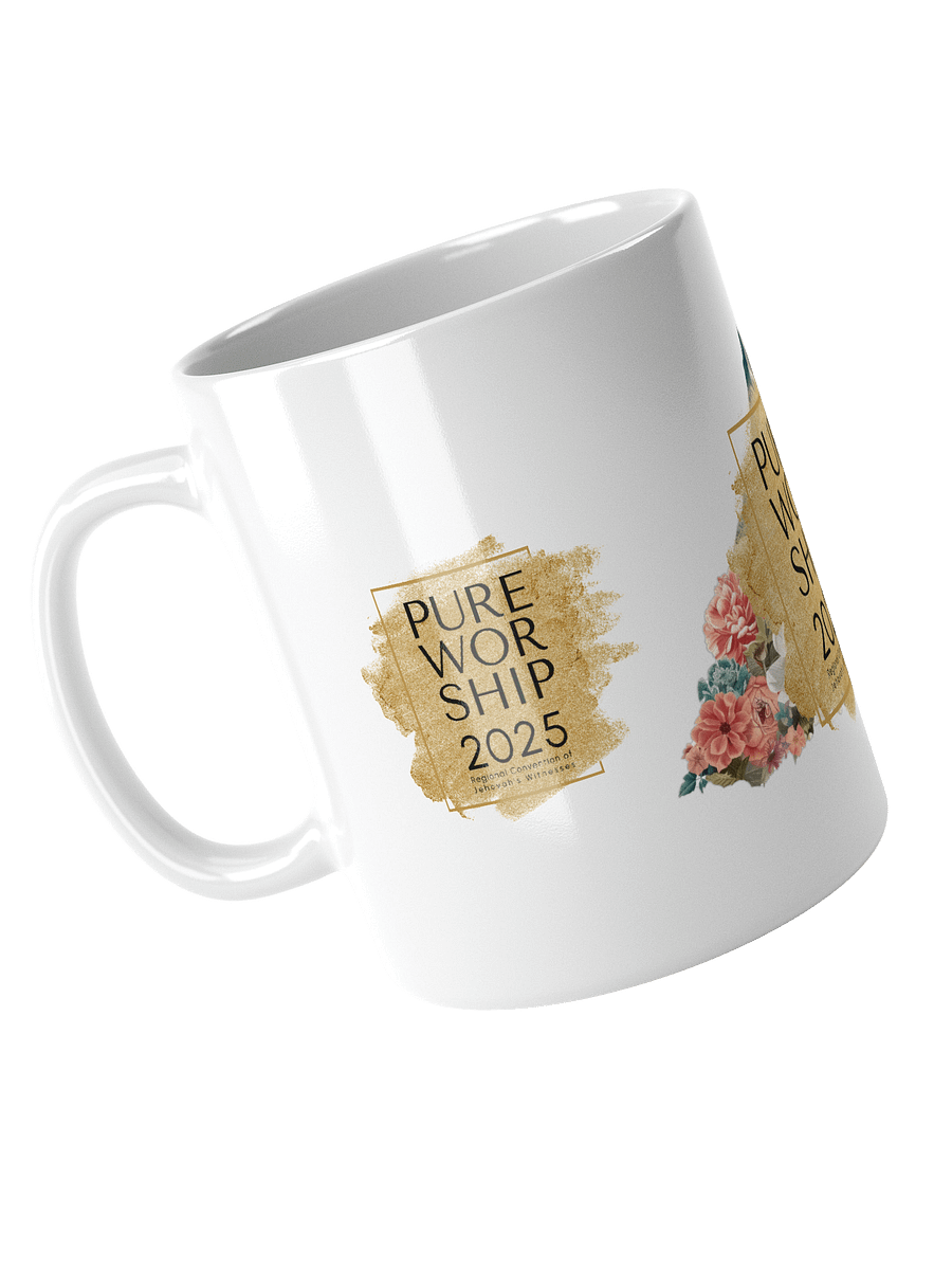 2025 "Pure Worship" Floral Mountain Glossy Mug product image (2)