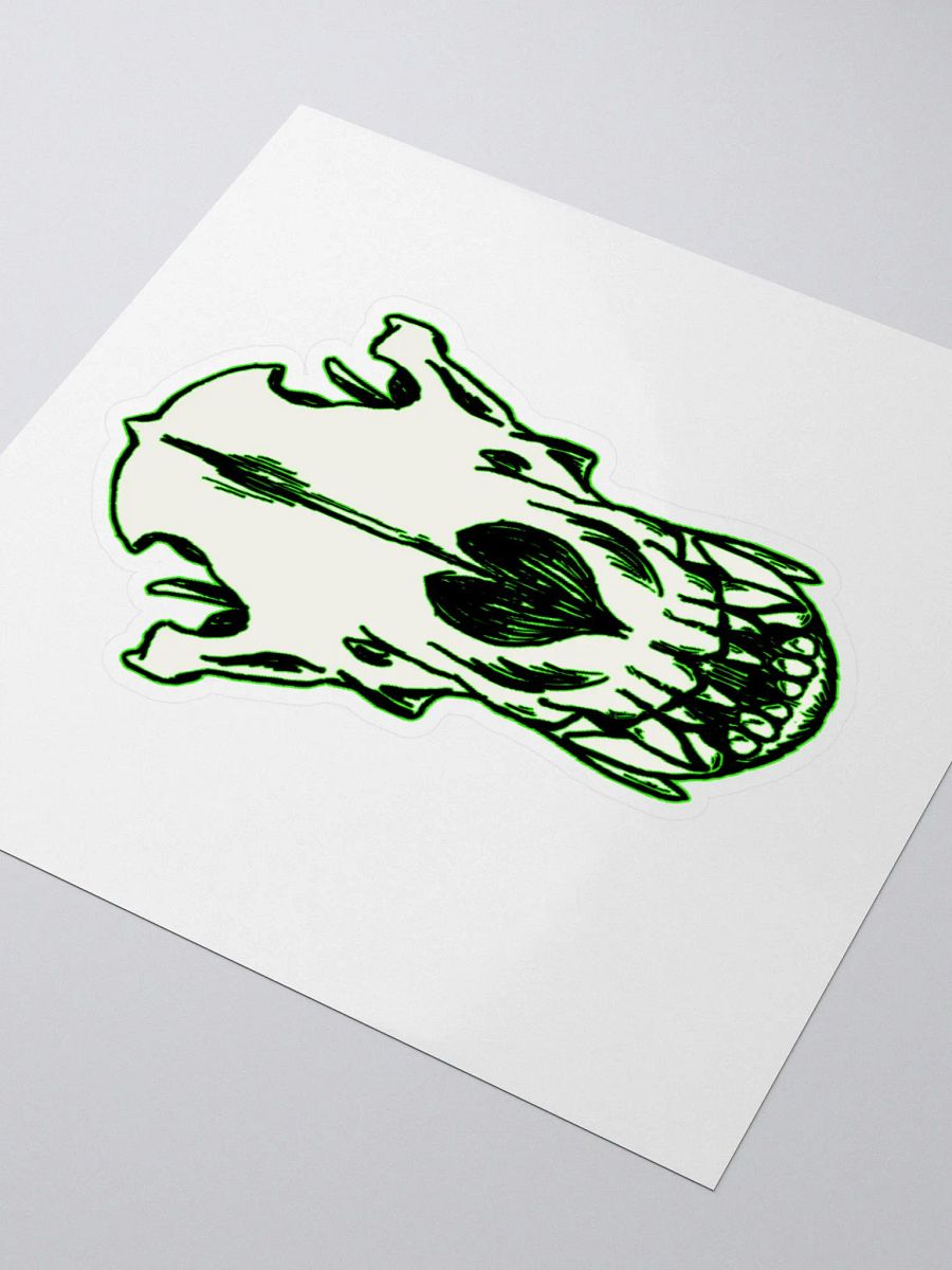 Neon Wolfskull Sticker product image (3)