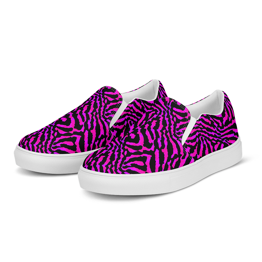 Purple Zebra Canvas Shoes product image (3)