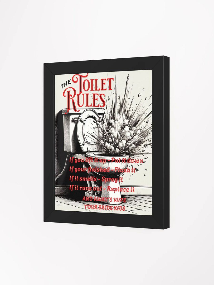 The Toilet Rules Framed Poster product image (13)
