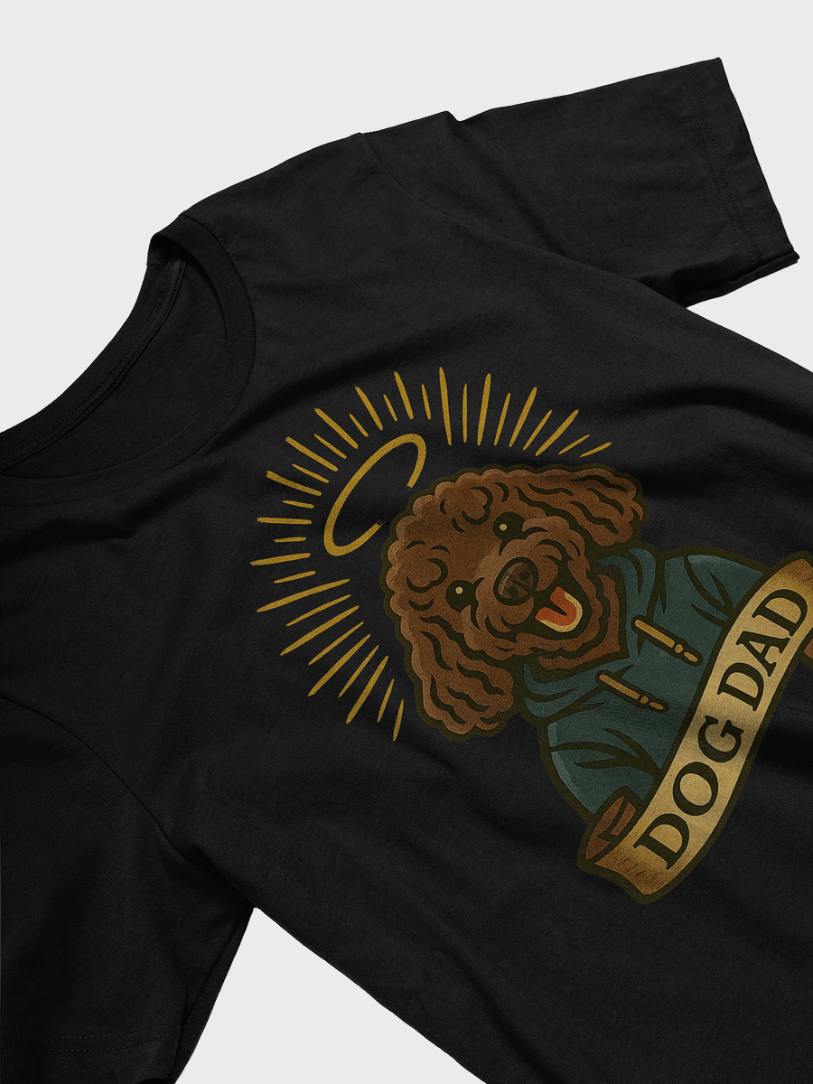 Dog Dad T-Shirt – Funny Poodle Halo Design for Proud Pet Dads – Cute Dog Lover Gift Tee for Men, Fur Baby Fathers & Canine Companions product image (3)
