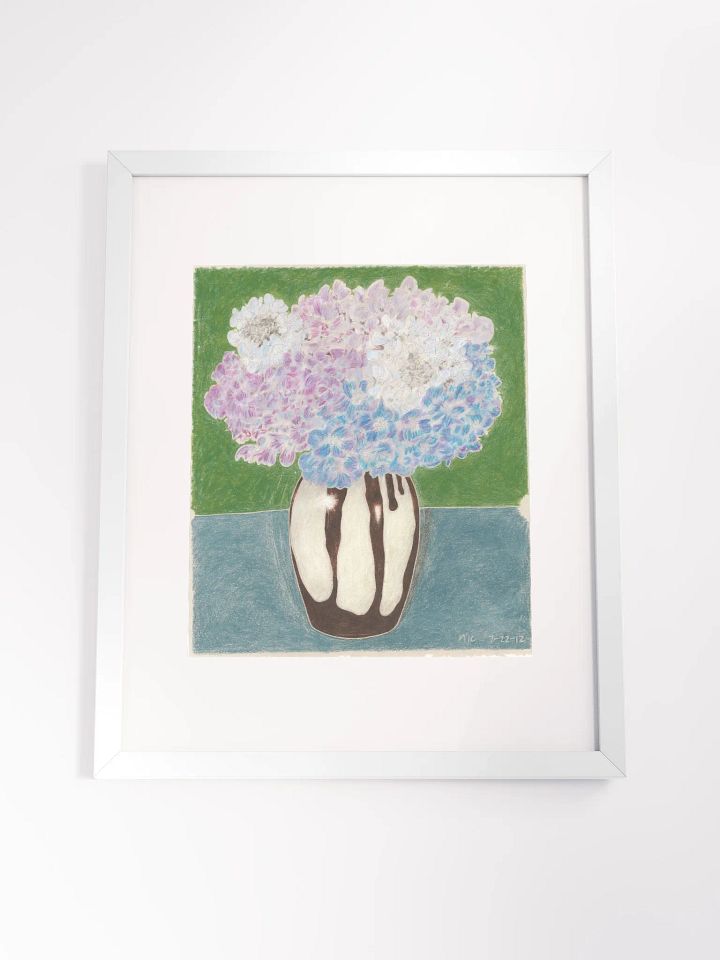hydrangeas print framed product image (9)