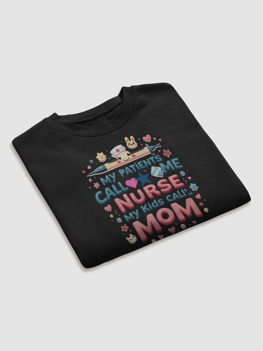 Nurse Mom Playful Fleece Crop Sweatshirt product image (20)