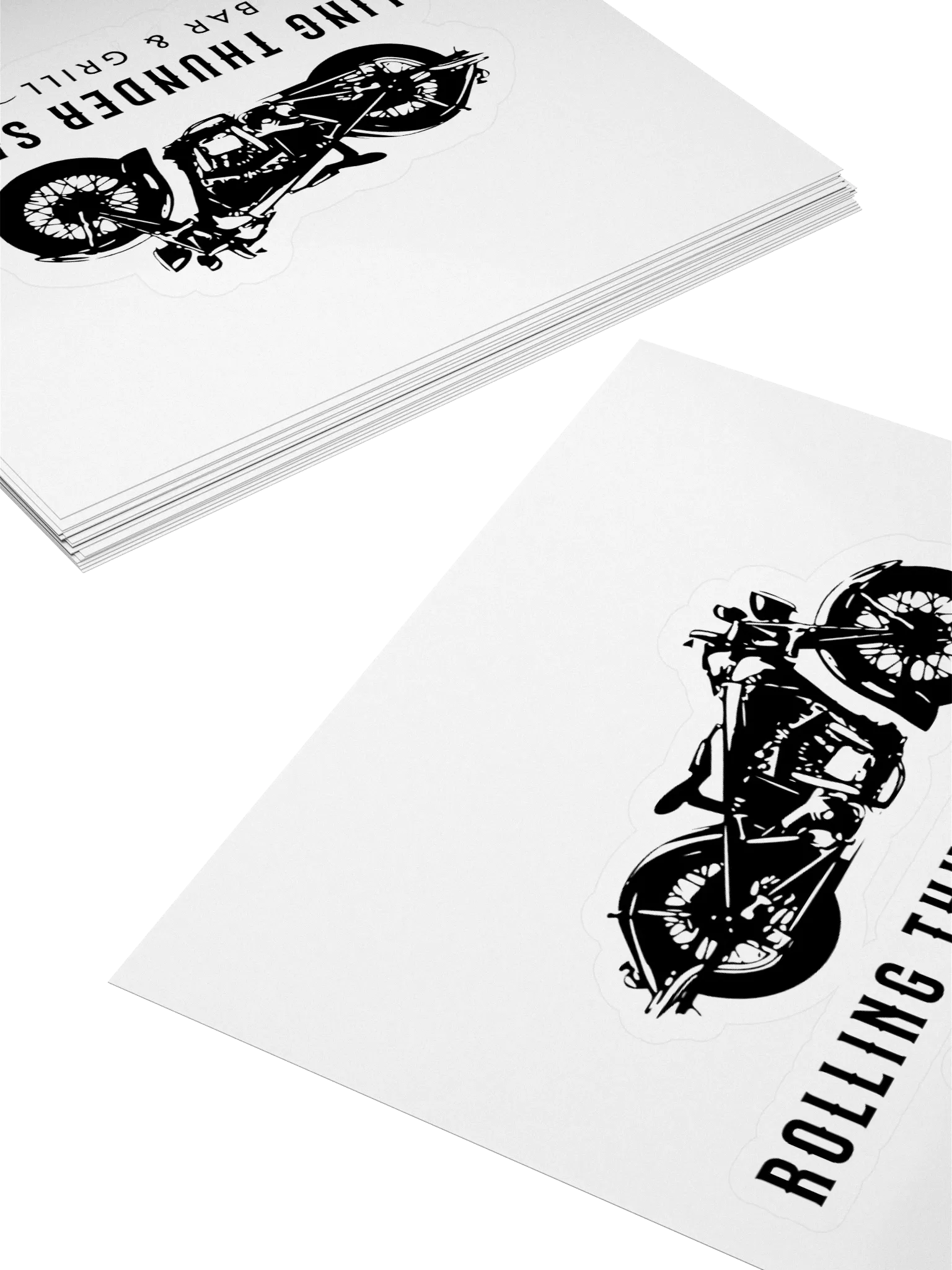 Rolling Thunder Saloon Motorcycle Sticker product image (4)