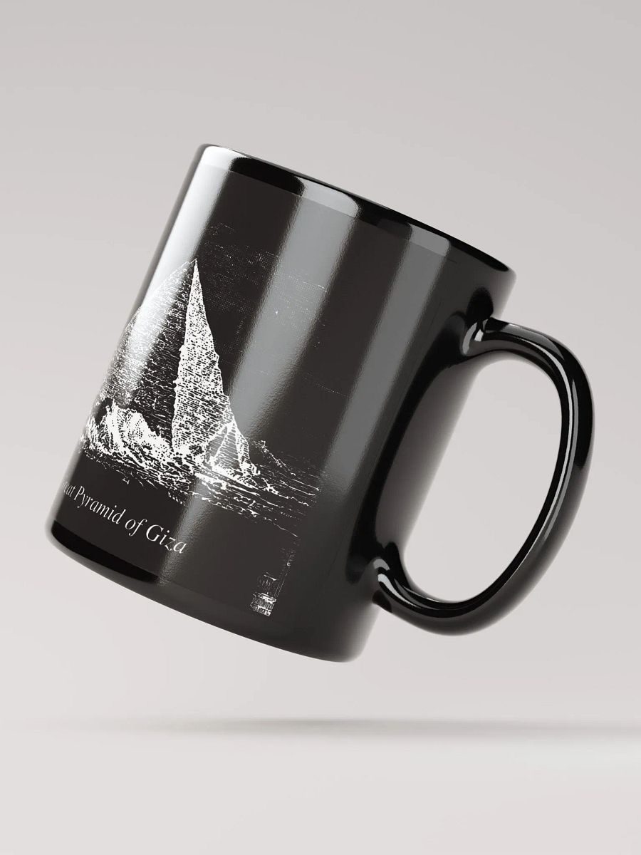Great Pyramid of Giza, Scientific Illustration - Mug, Black product image (2)