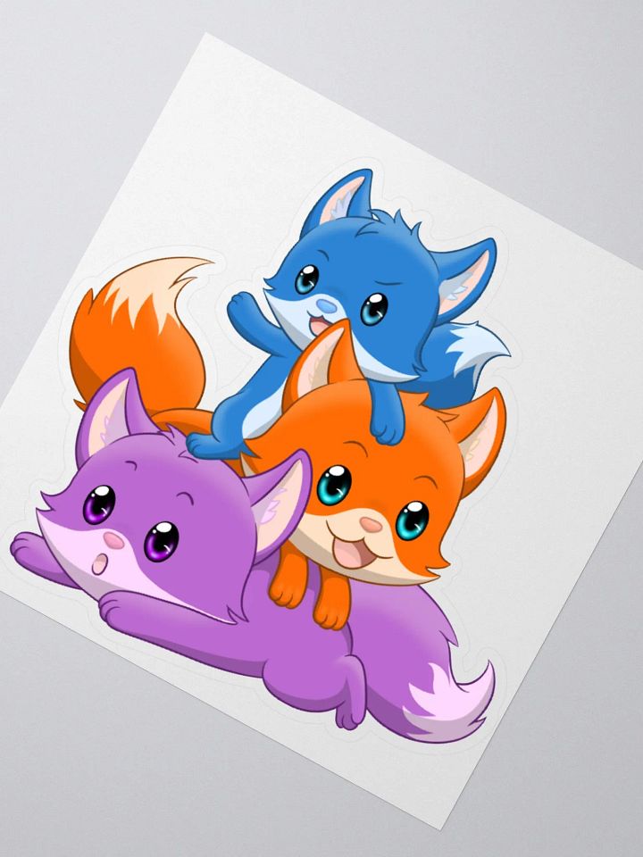 Fuchsfamilie Sticker product image (2)