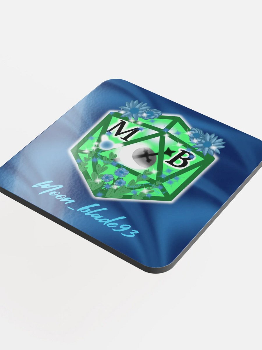 Moonblade- Spring D20 Glossed Cork Coaster product image (1)