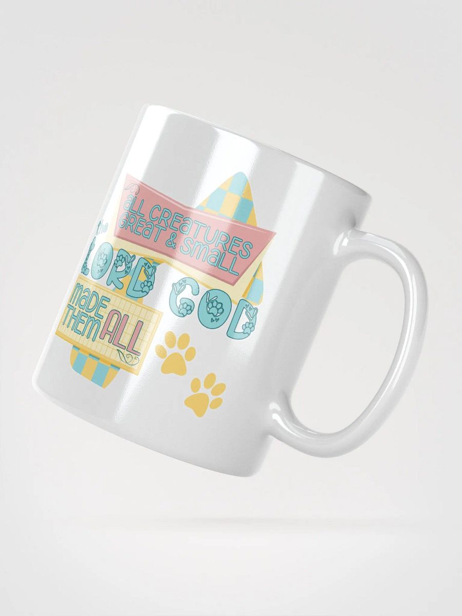 Retro Space Age All Creatures Great and Small Christian Mug product image (3)