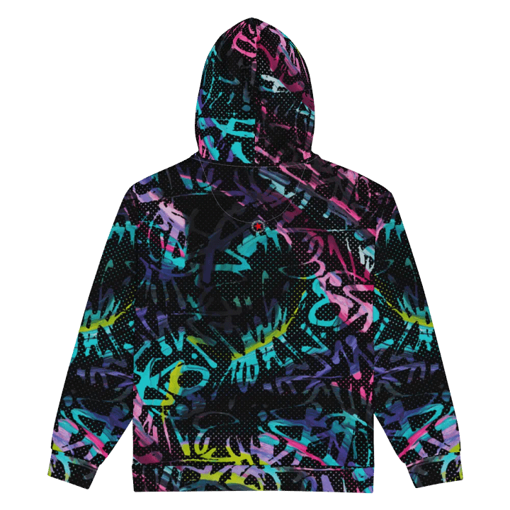 Hoodie Design No. 312 - Graffiti Color Madness Dotted Geometric Art Pattern product image (2)