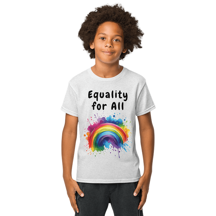 Rainbow Splash Youth Sports Tee product image (3)