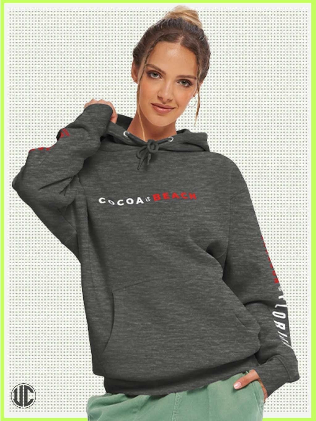 Skater Hoodie – Cocoa Beach Florida | Unisex Streetwear Sweatshirt product image (5)