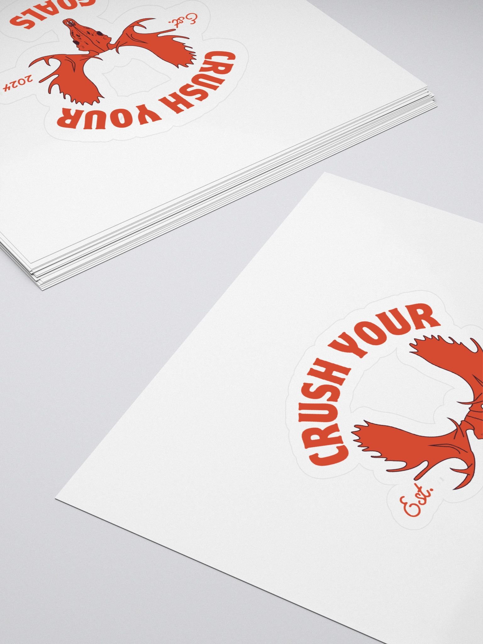 Moose Skull - Crush Your Goals Sticker product image (4)