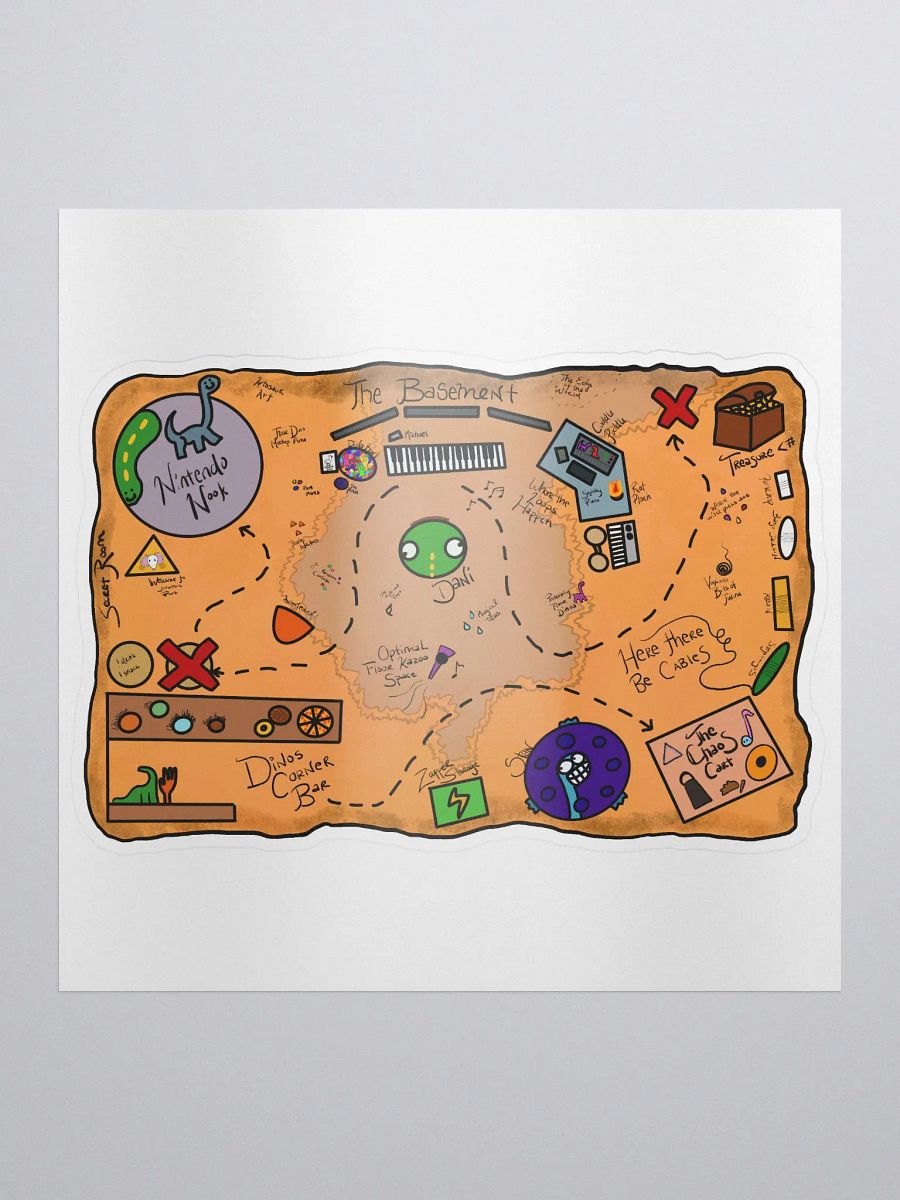 Basement Map Sticker product image (2)