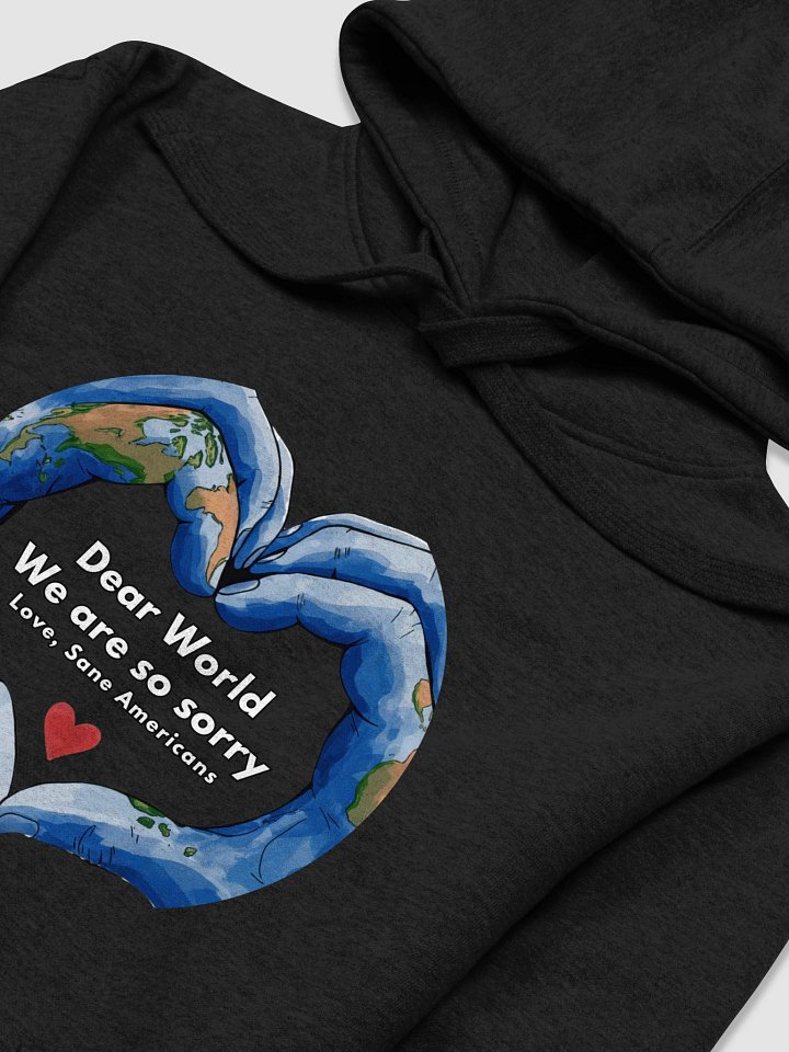 Dear World We Are So Sorry Heart Design Premium Hoodie product image (2)