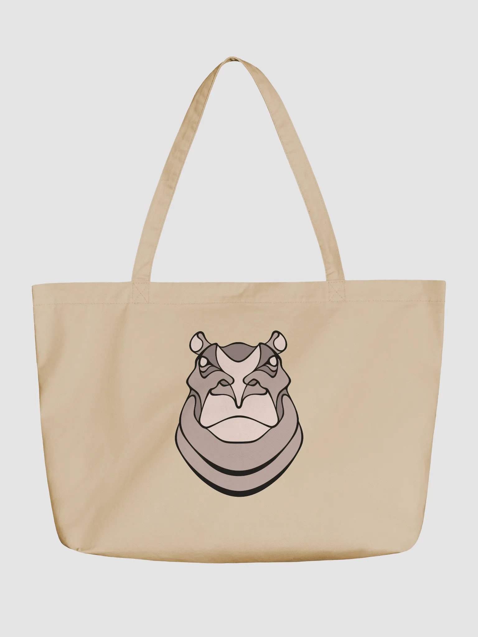 Mighty Hippo Tote Bag product image (1)