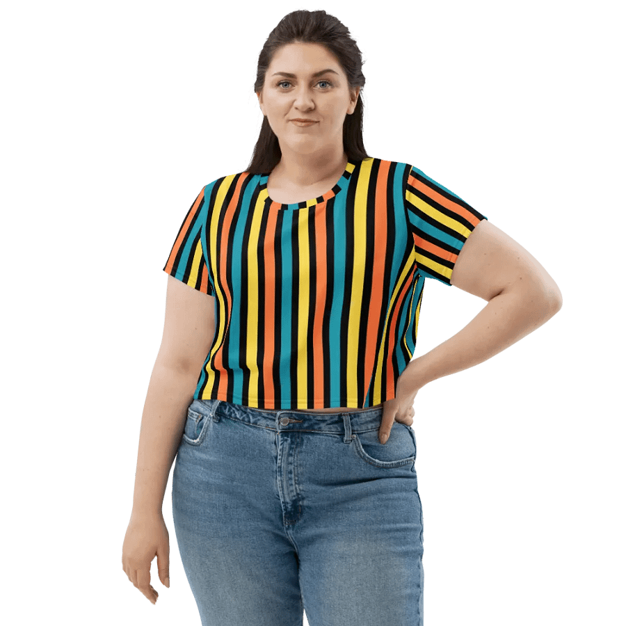 Colorful Stripe Crop Top product image (5)
