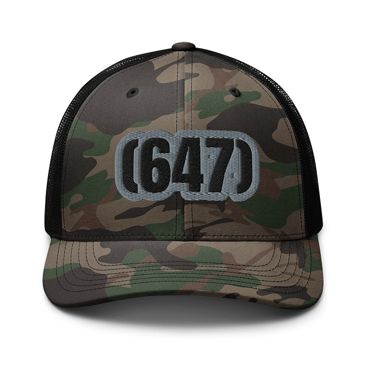 647 Camo Trucker Hat AREA CODE product image (1)