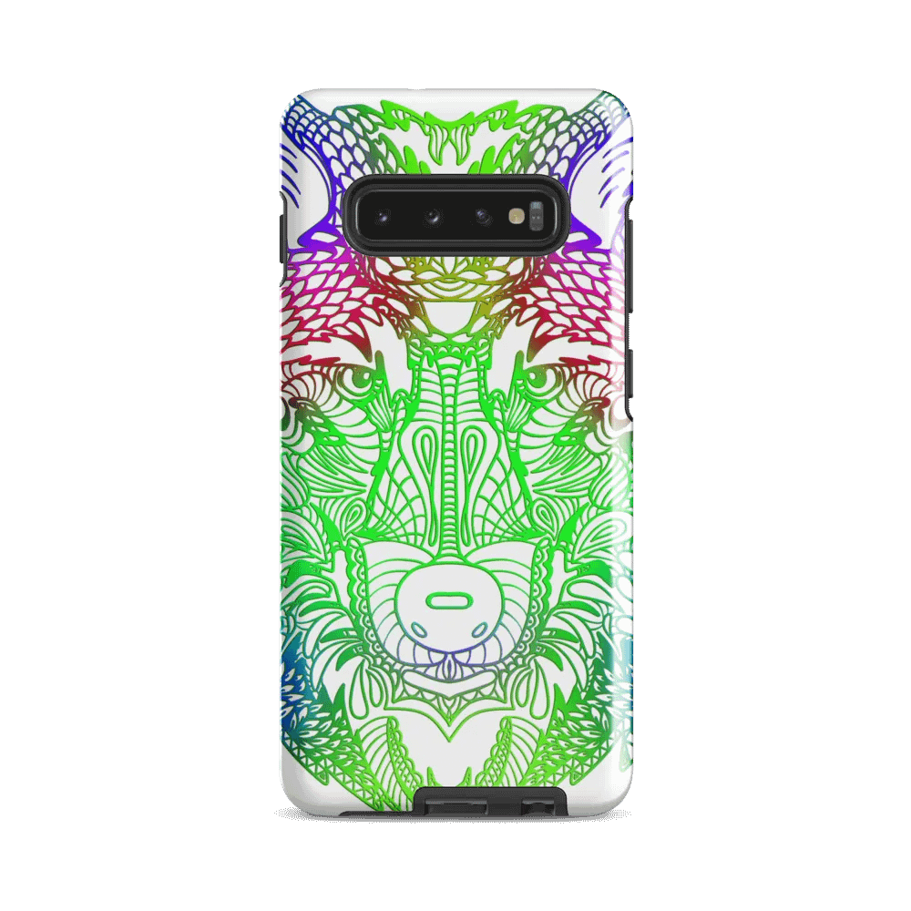 Wolf Head Green Mandala Phone Case product image (4)