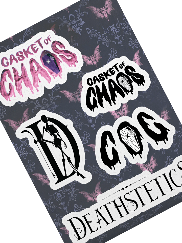 Deathstetics/Casket of Chaos Kiss Cut Sticker Sheets product image (2)