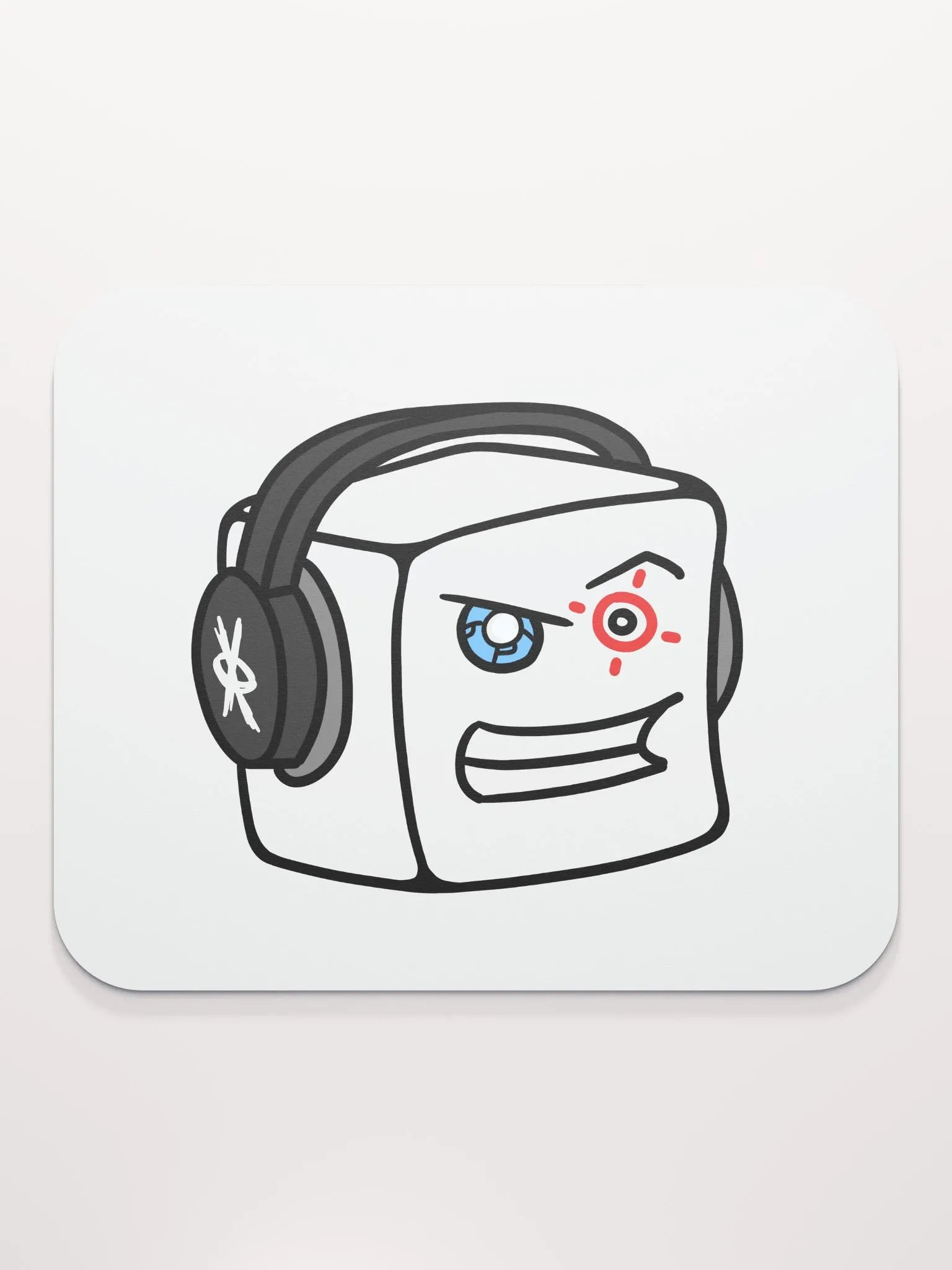 White Aim Mousepad product image (1)