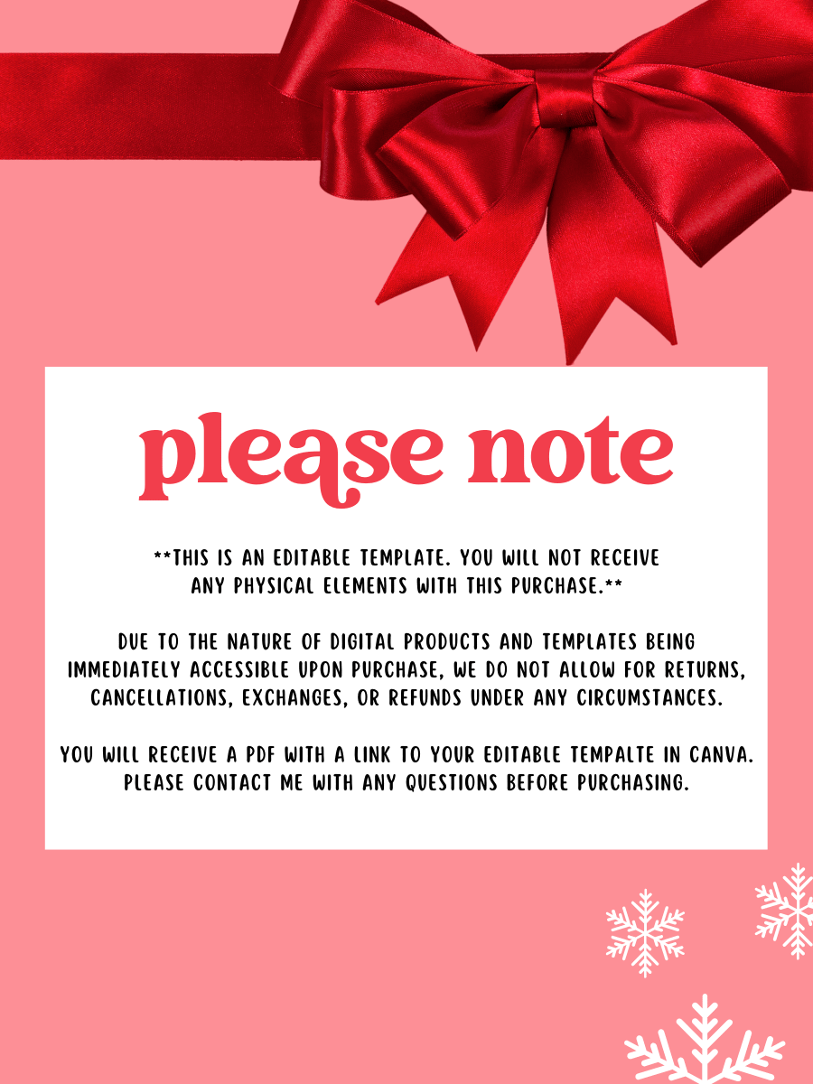 SANTA EDITABLE SHIPPING LABEL product image (7)
