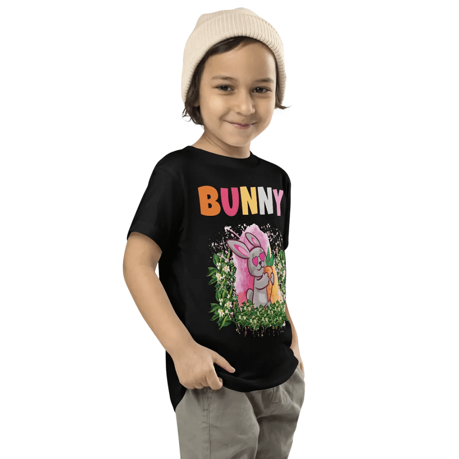 Bunny Cute Funny Colorful Bella+ Canvas Toddler T-Shirt – Best Gift for Boys and Girls product image (9)