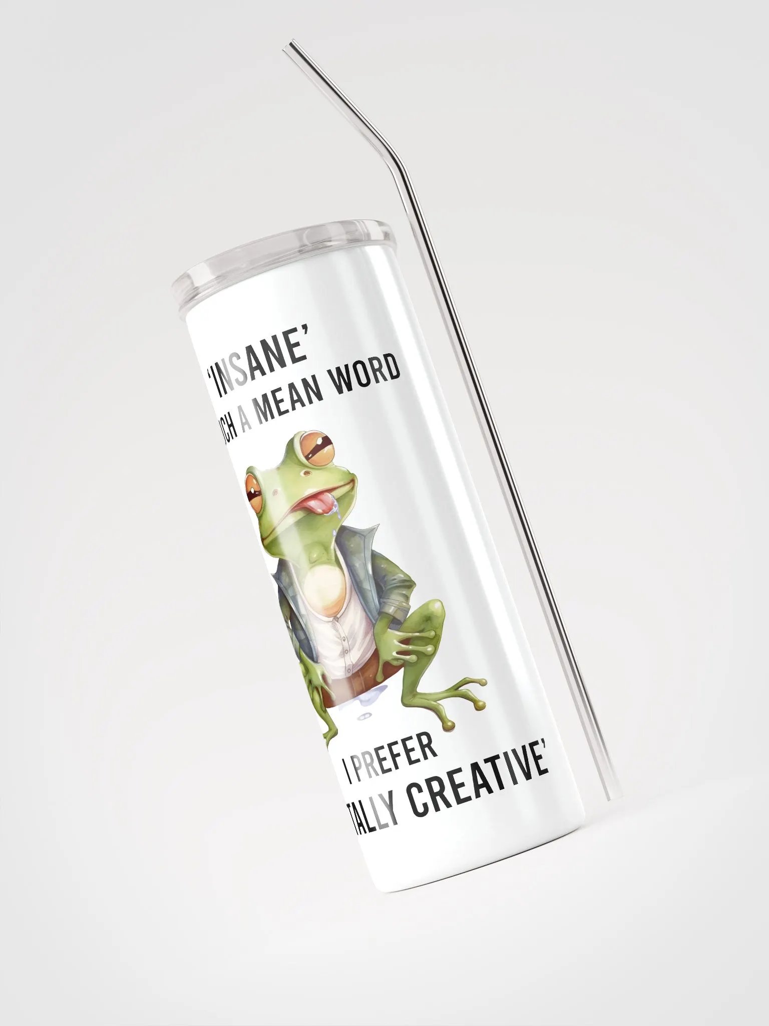 Mentally Creative Frog Tumbler: Embrace Your Unique Perspective! product image (4)