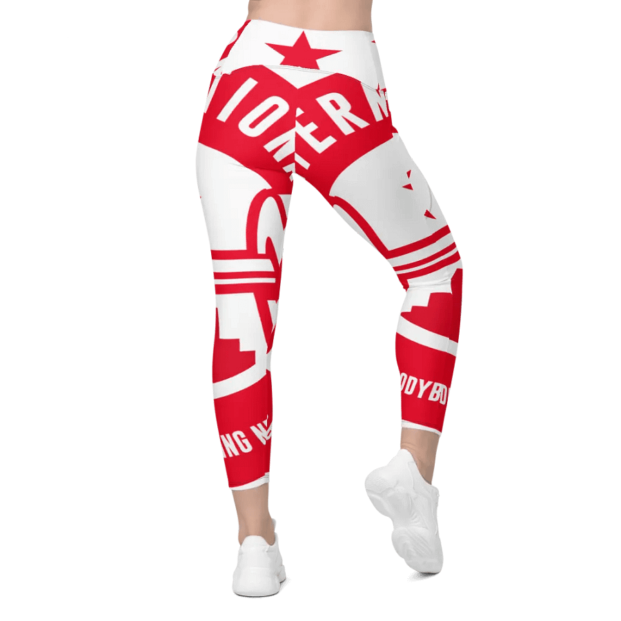IFBNewsfeed.Org's All-Over Print Crossover Leggings with Pockets product image (3)