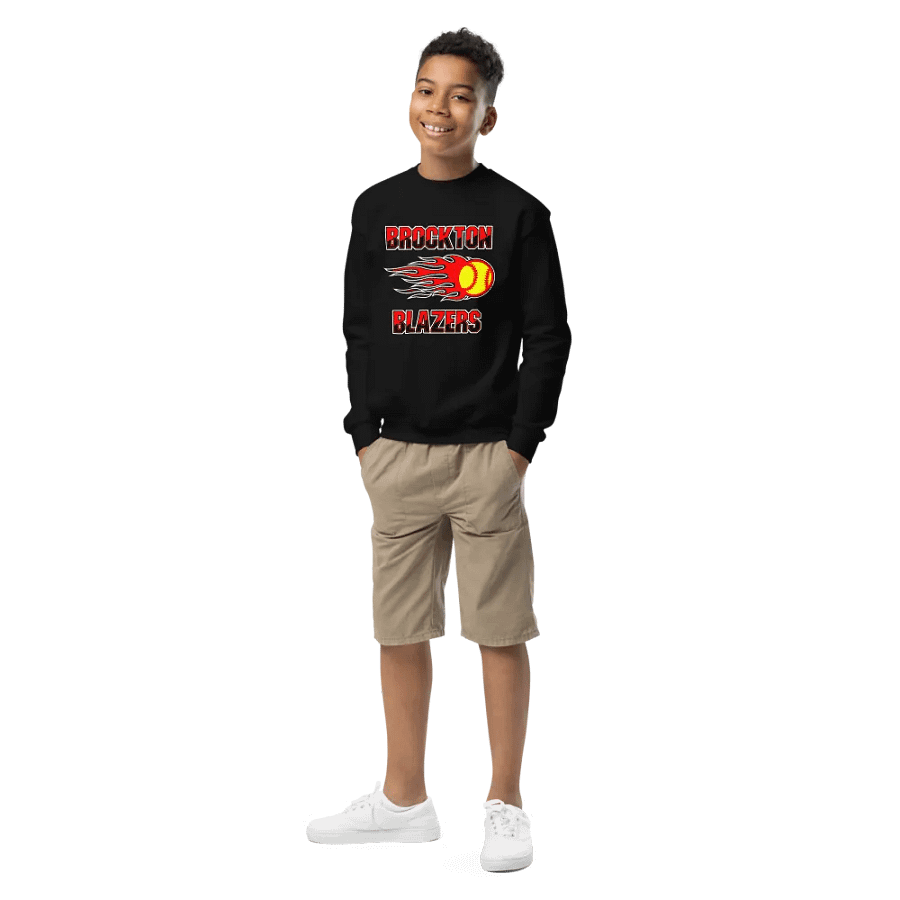 Youth Brockton Blazers Logo Crew Neck Sweatshirt product image (1)