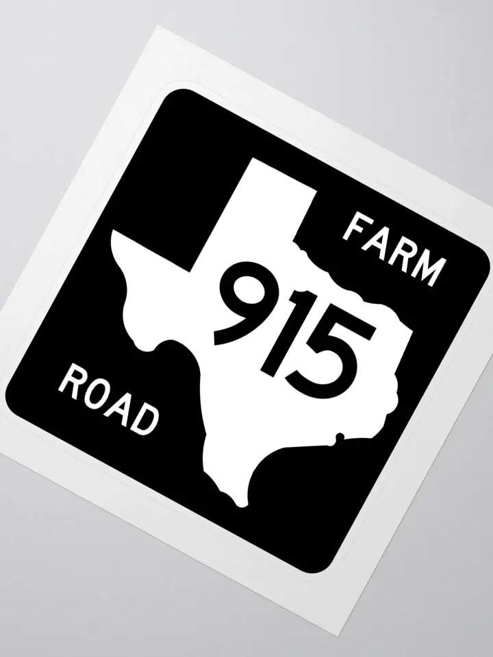 Texas Farm Road Sign FM 915 Sticker product image (2)