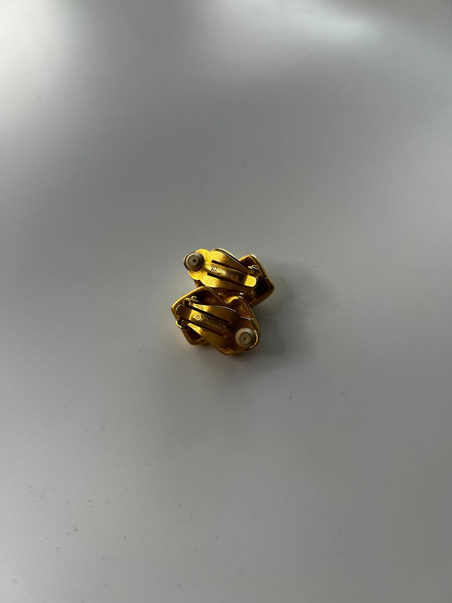 Vintage Givenchy Gold Tone Clip On Earrings product image (5)
