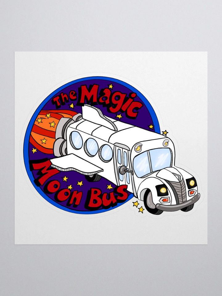 Magic Moon Bus Sticker product image (1)