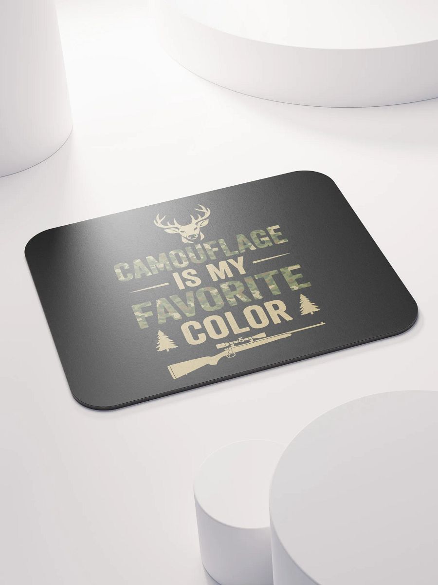 Camo Mouse Pad – Camouflage Is My Favorite Color | Funny Desk Gift product image (4)