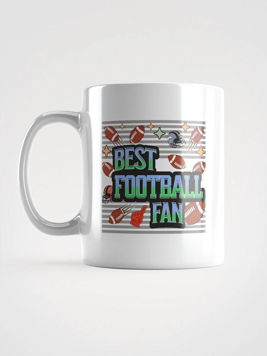 Best Football Fan Fanatic White Glossy Mug product image (1)