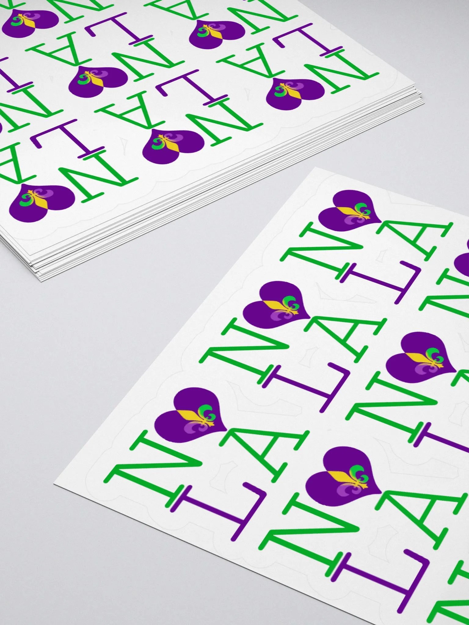 I LOVE NOLA **LEGACY STICKER** (MARDI GRAS) product image (4)