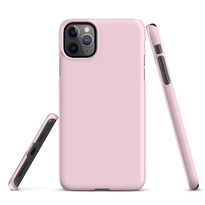 Baby Pink Solid Colour iPhone® Matte Snap Case product image (3)