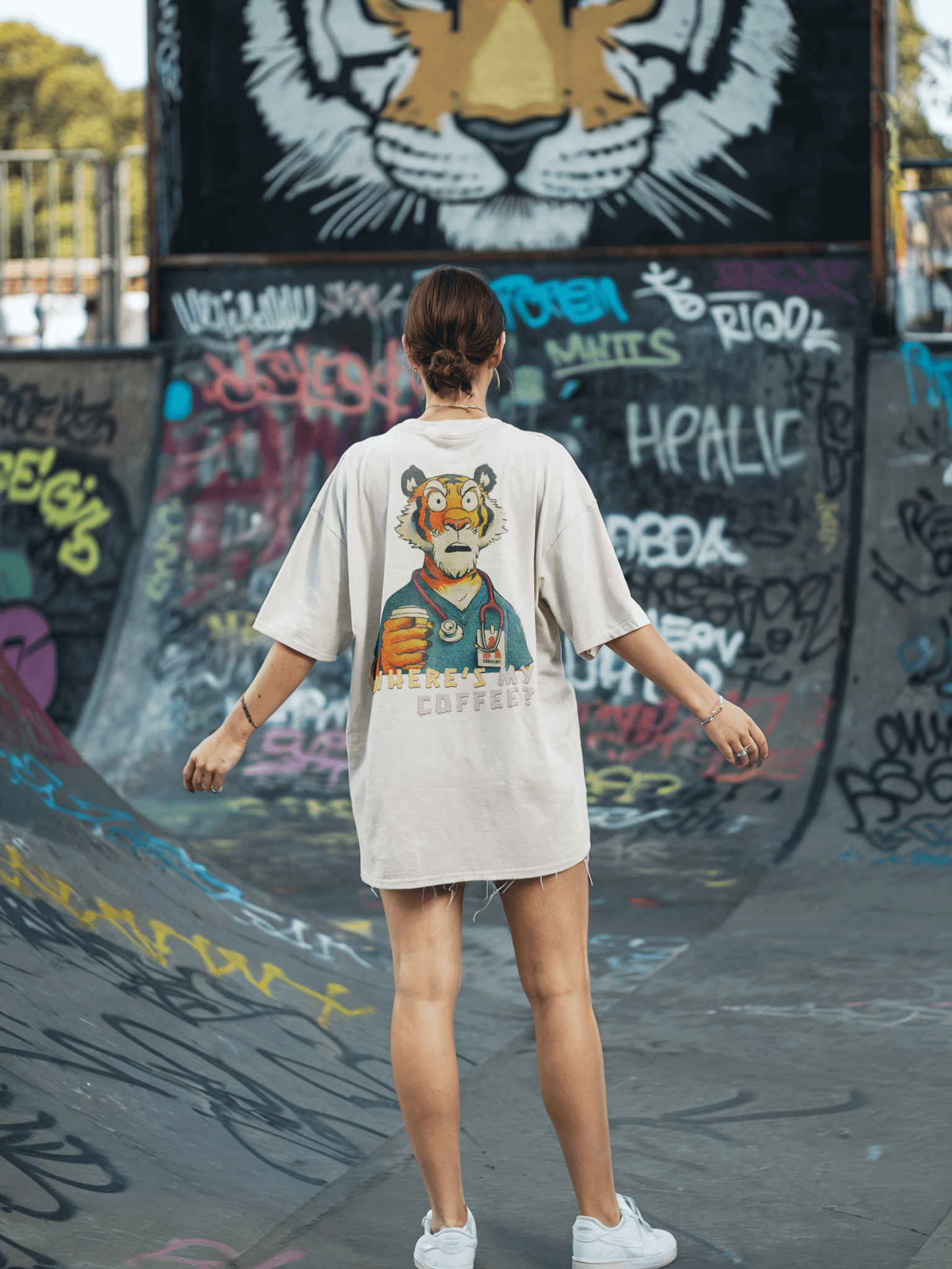 Funny Nurse Shirt, Coffee Tiger Tee product image (6)