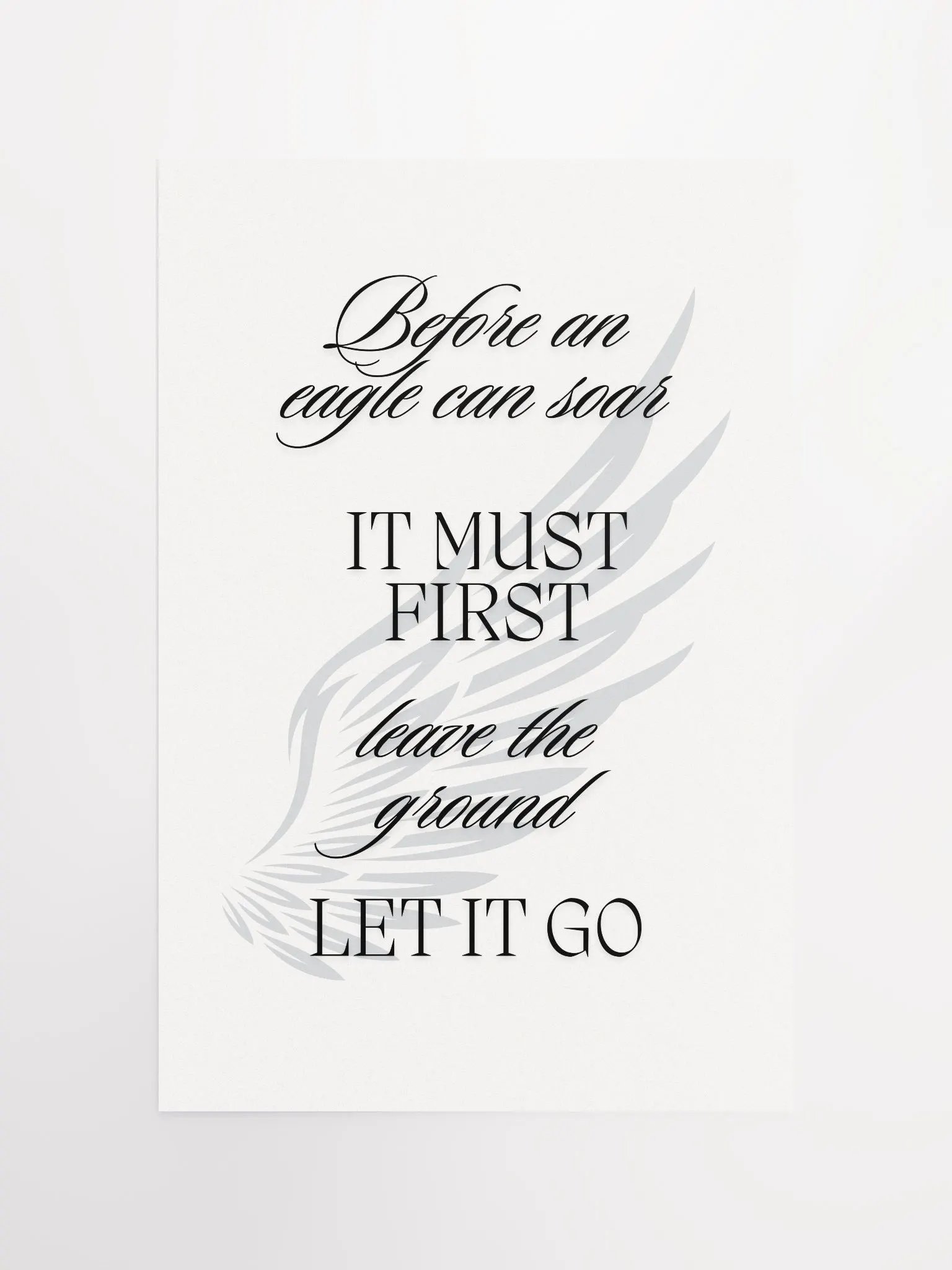 Eagle Feather Letting Go Poster product image (4)