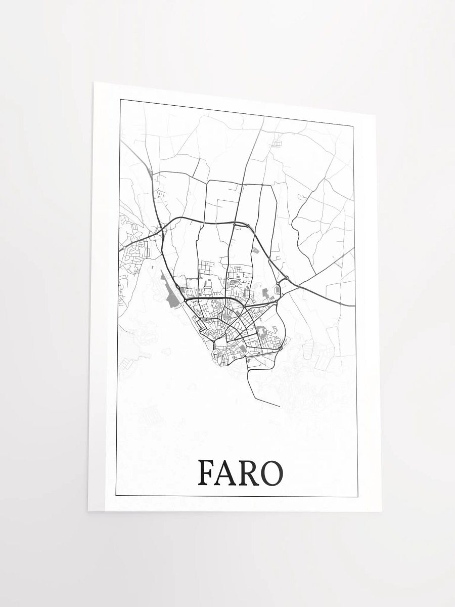 Faro, Portugal, city map print product image (11)