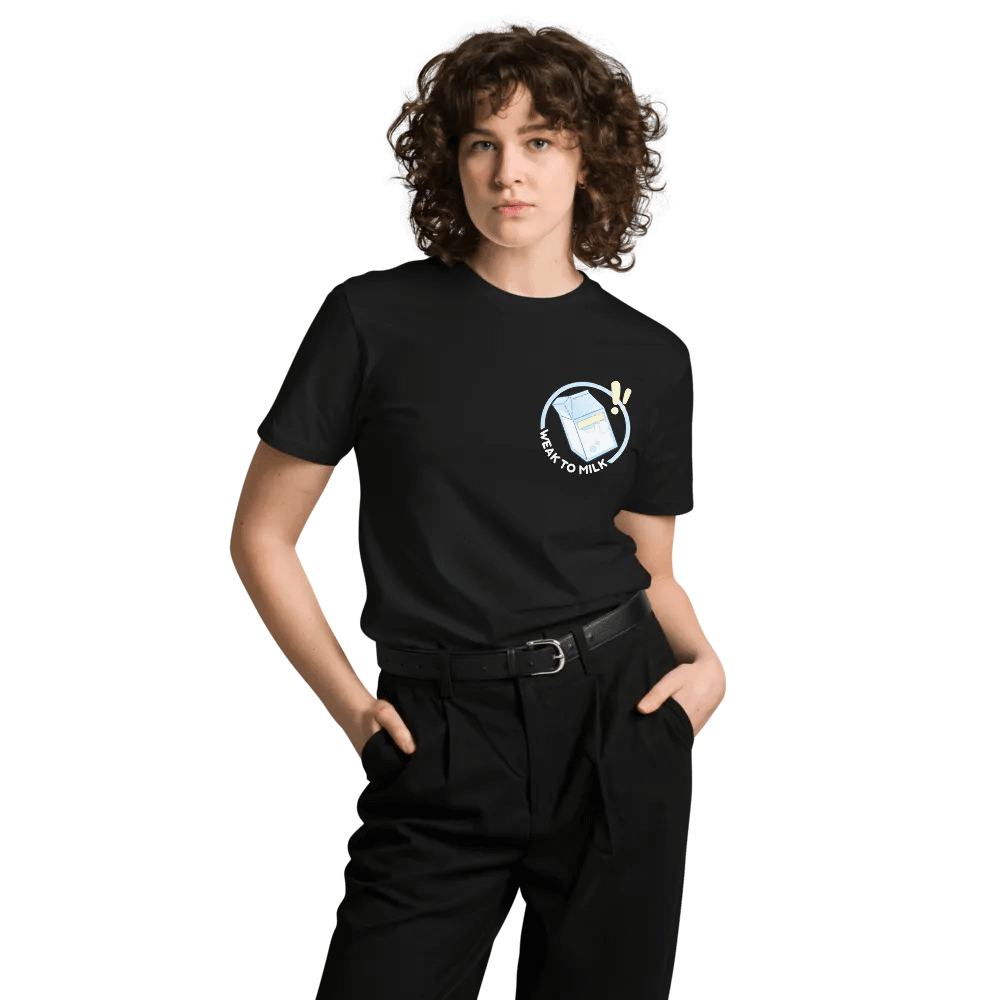 Weak To Milk Tee (Dark Mode) product image (8)