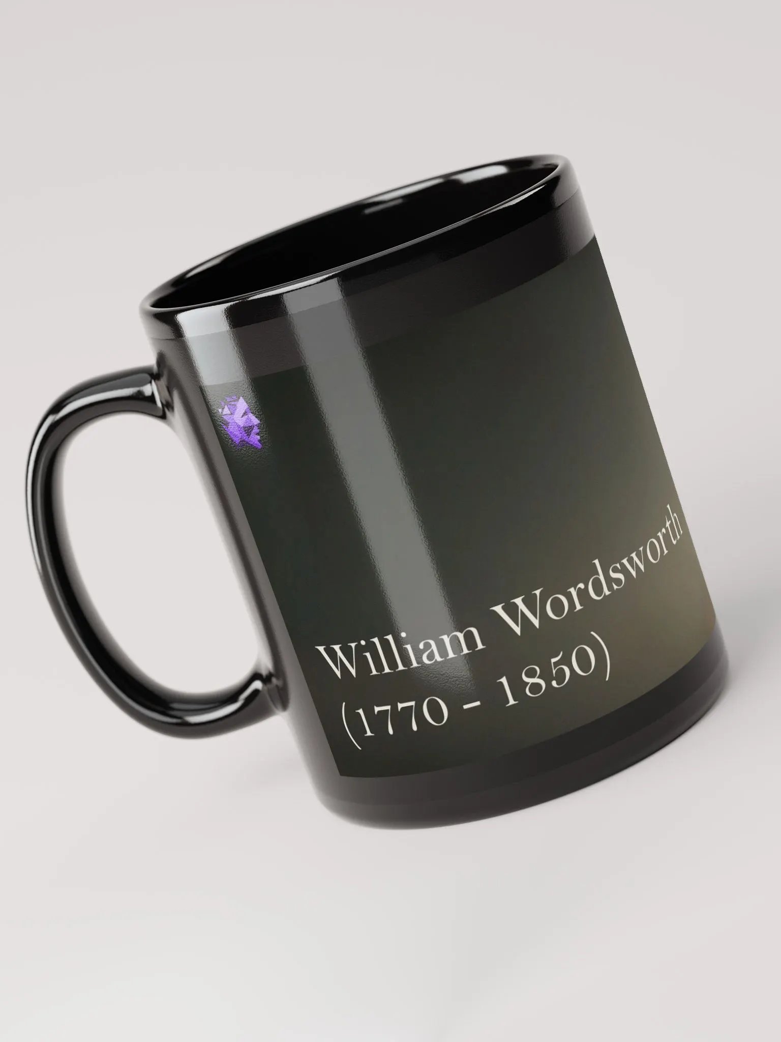 William Wordsworth Portrait Black Mug product image (5)
