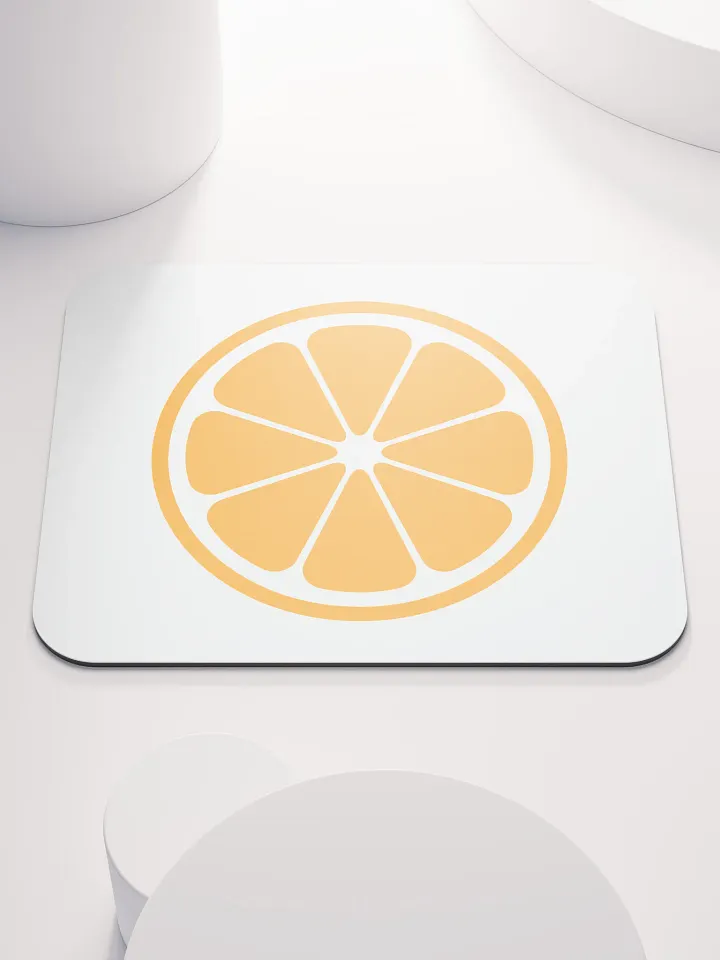 MIKAN Mouse Pad (Orange × White) product image (1)