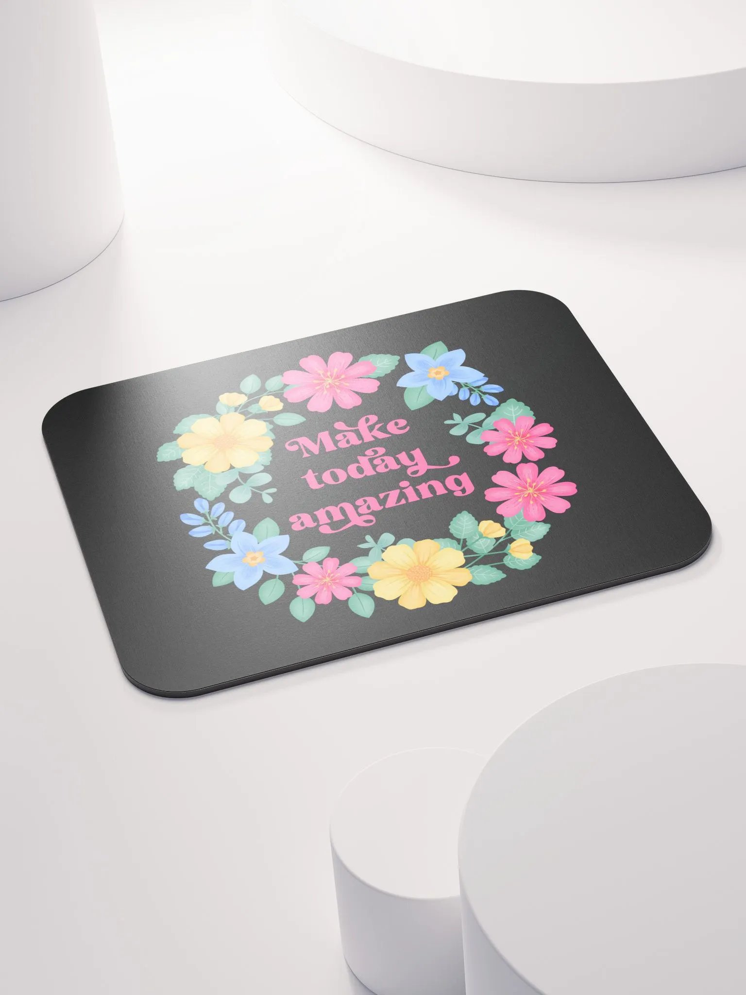 Make today amazing - Mouse Pad Black product image (4)