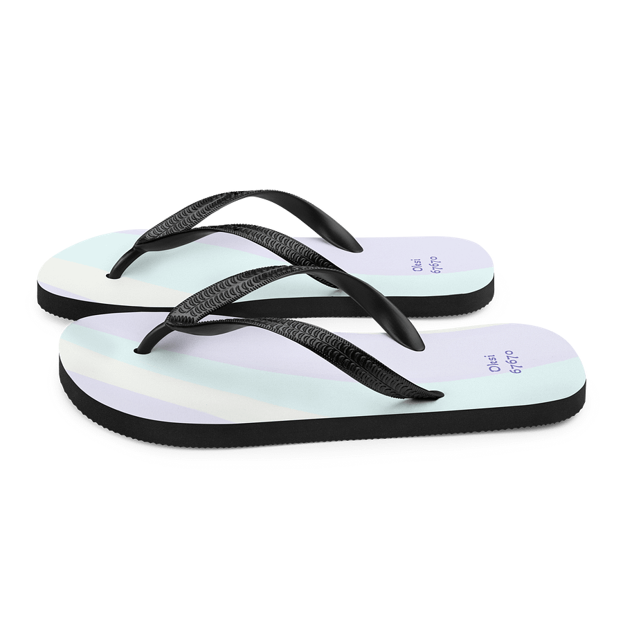 Pastel Wave Custom Flip-Flops product image (5)